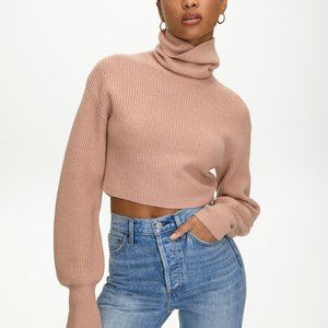 wilfred crop turtleneck sweater